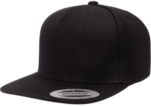 YP Classics Premium Five-Panel Snapback Cap w/ 1 Embroidery Location (up to 8k stitches)