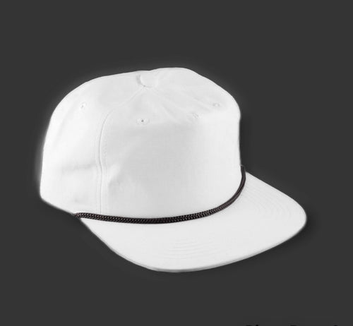 Blank Rope Hat in White (18 pcs) w/ Full-Color Transfer