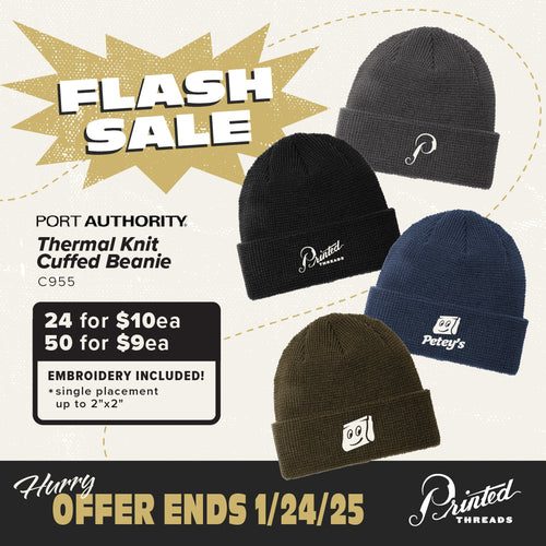 Port Authority Thermal Knit Cuffed Beanie Flash Sale