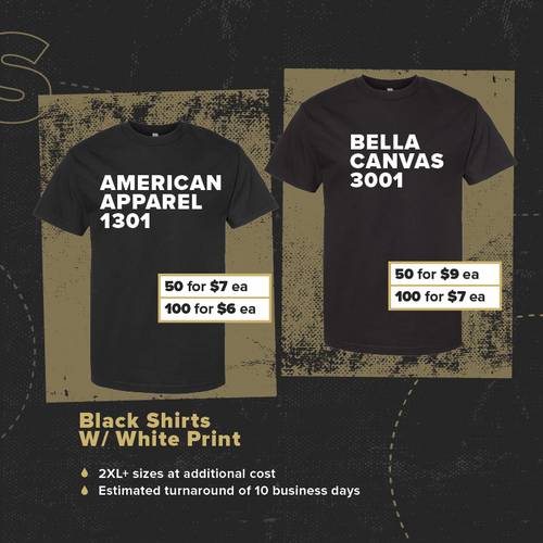 Time of the Season Black Shirt/White Print T-Shirt Deal