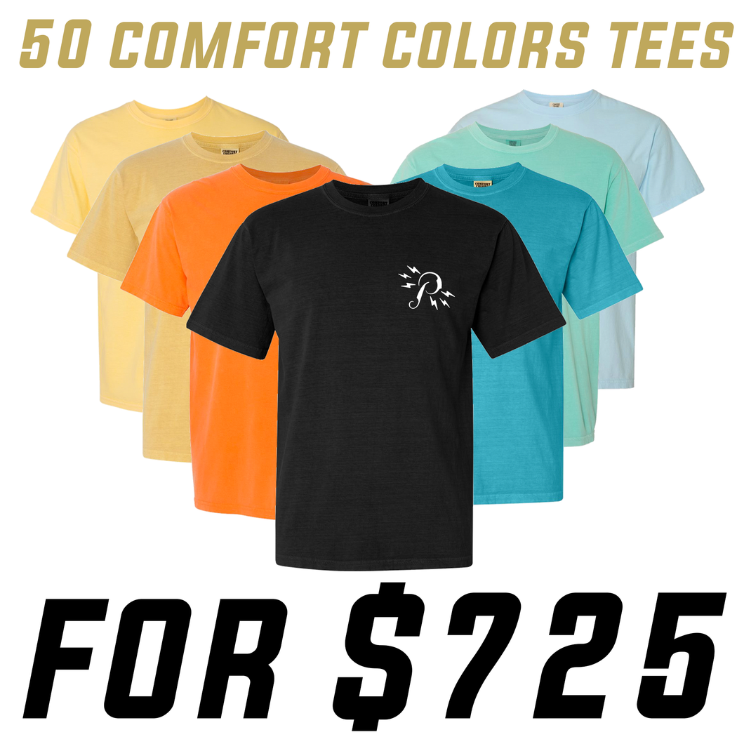 Comfort Colors Garment Dyed Tee (50 pcs)